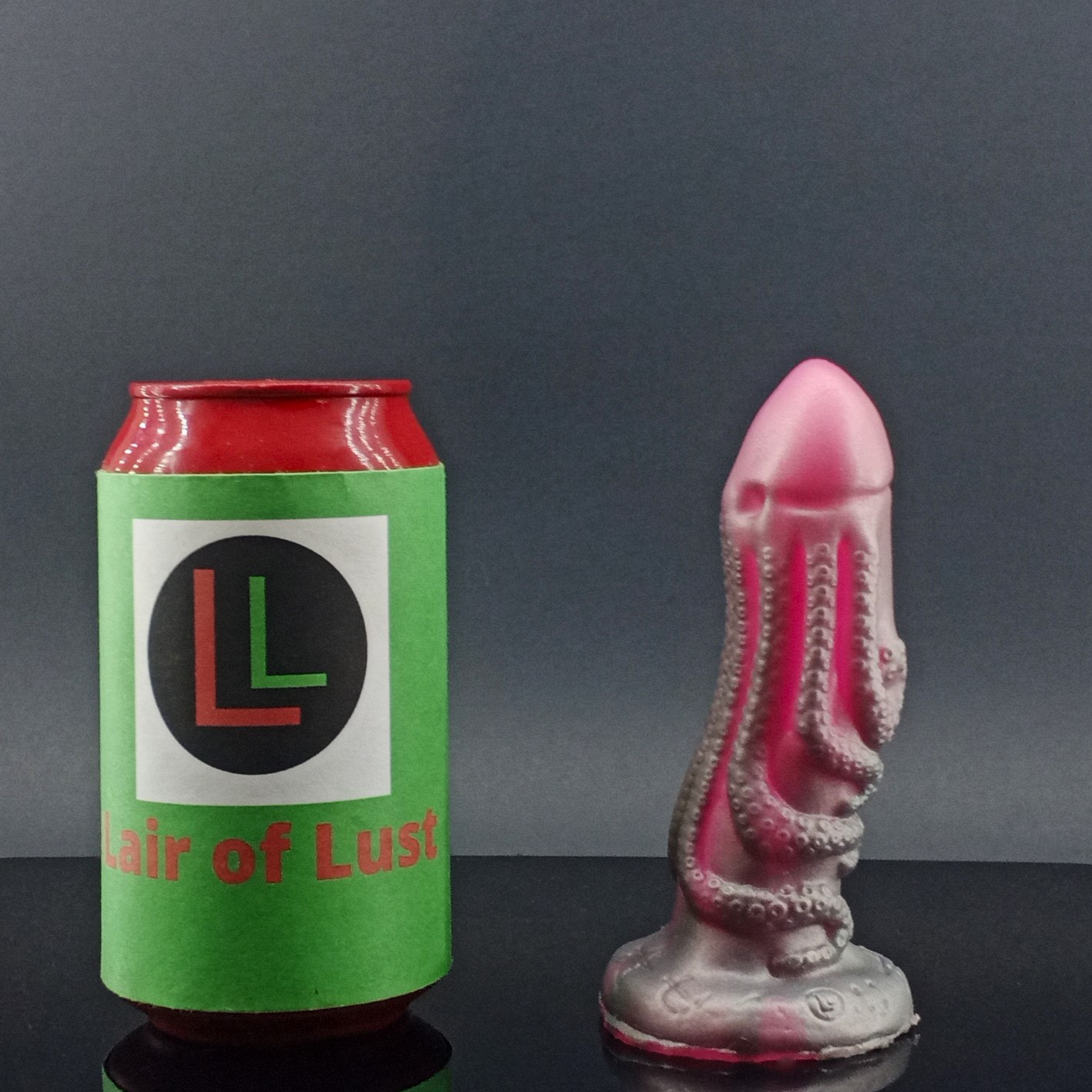 The Summoned One - Cthulhu Themed - Silver Wash over Pink - Small Size - 00-30 Firmness