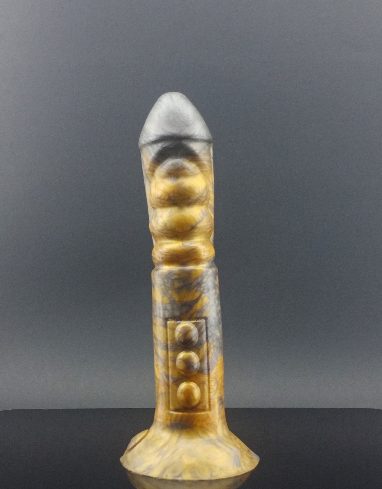 Model R 34 - Robot Dildo - Copper and Silver - 00-30 Firmness
