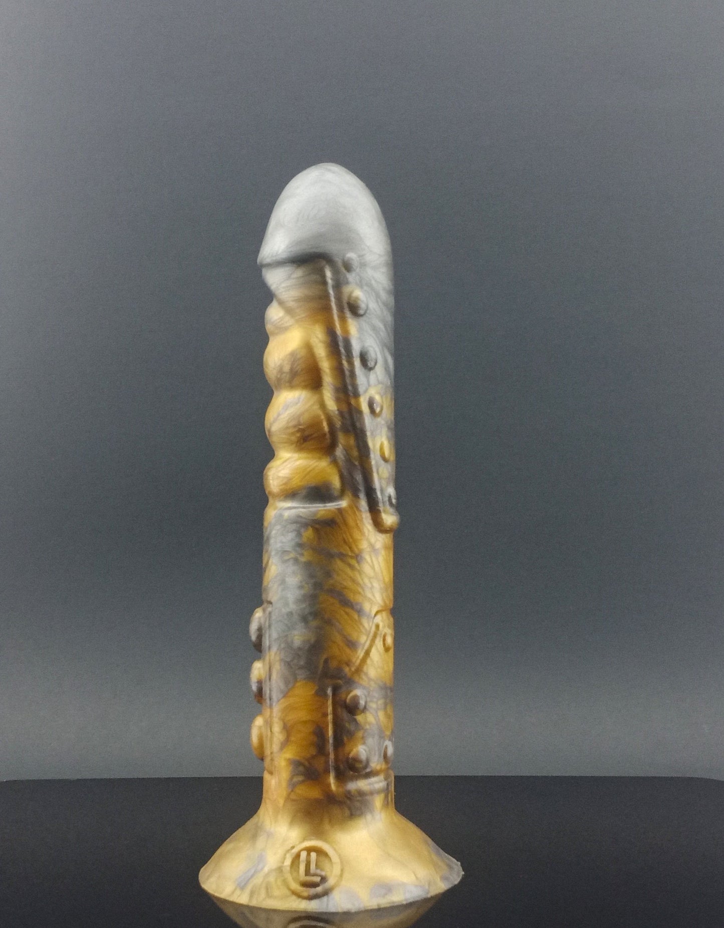 Model R 34 - Robot Dildo - Copper and Silver - 00-30 Firmness