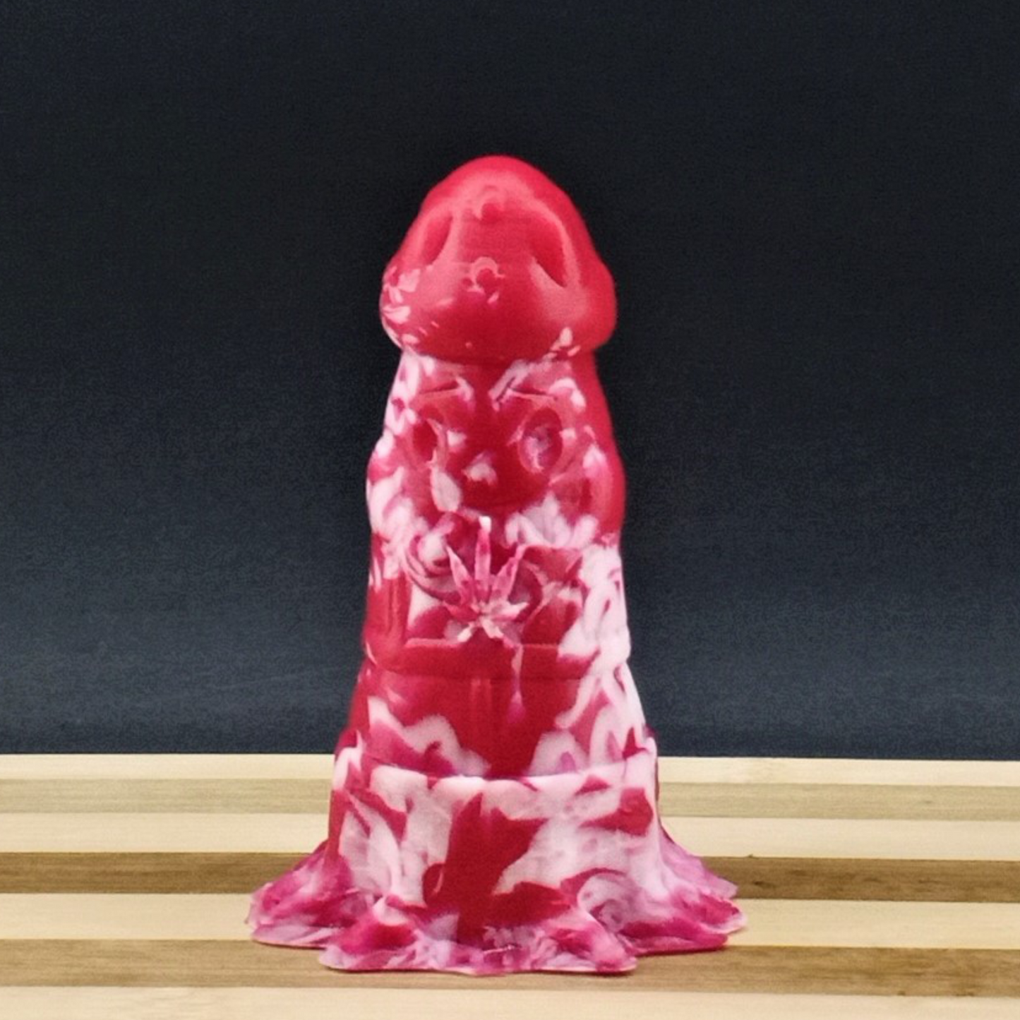 Mushy the Mushroom Squishy - Red and White Marble