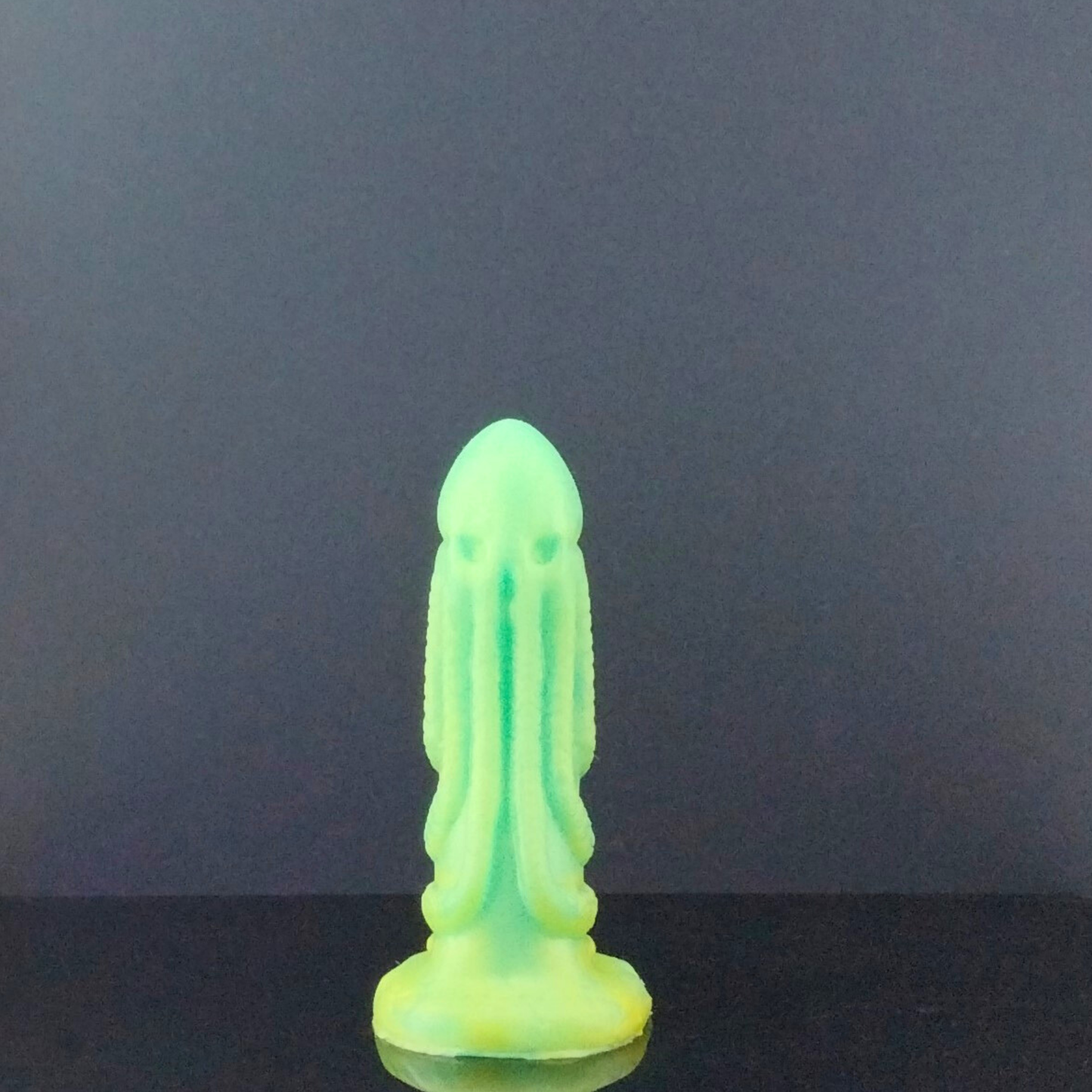 The Summoned One - Cthulhu Themed - Dragon Dildo - Copper Highlight over Green - Small Size - 00-30 Firmness