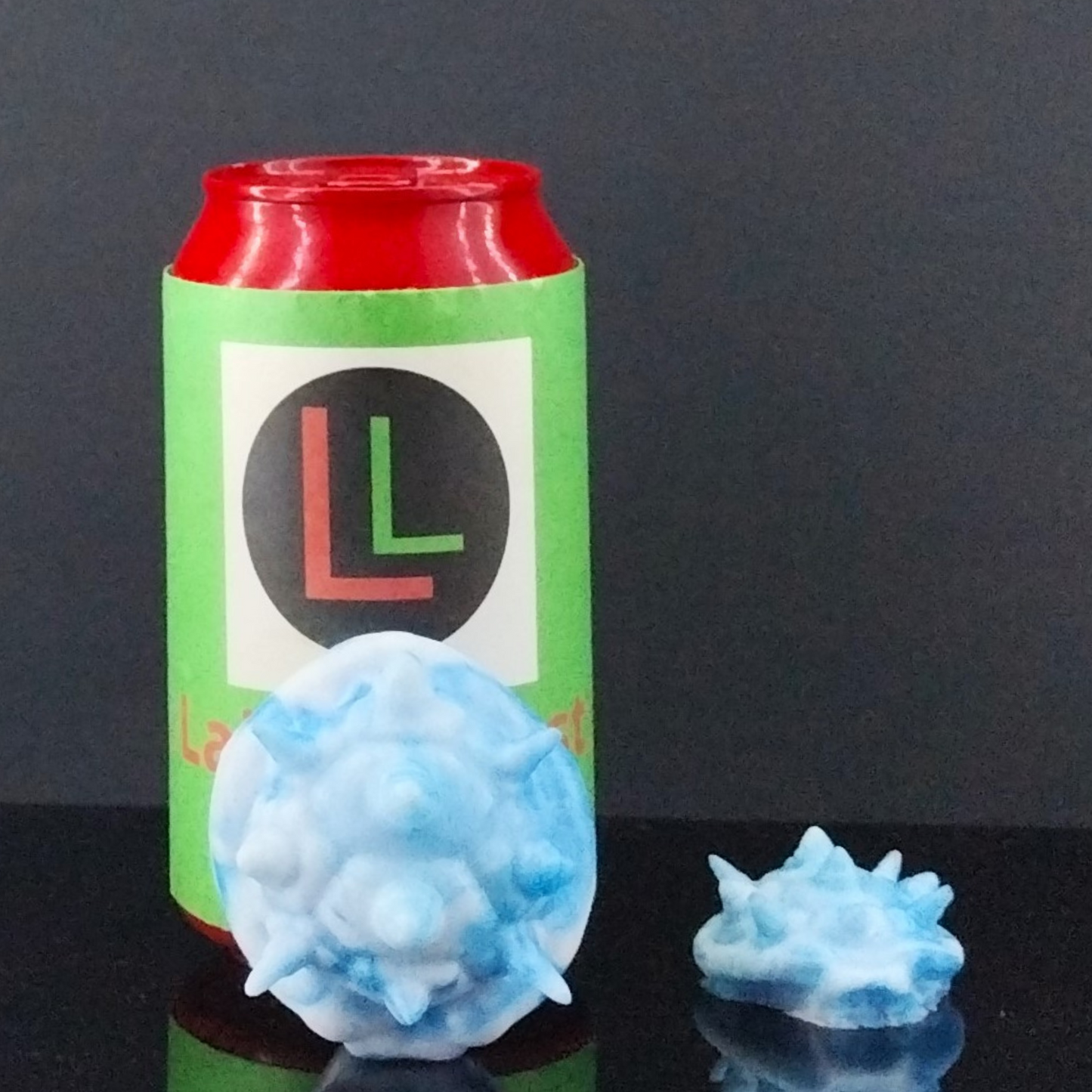 Dragon Turtle Shells- White and Blue - Mini Grinder - Set of 2 - 00-30 Firmness