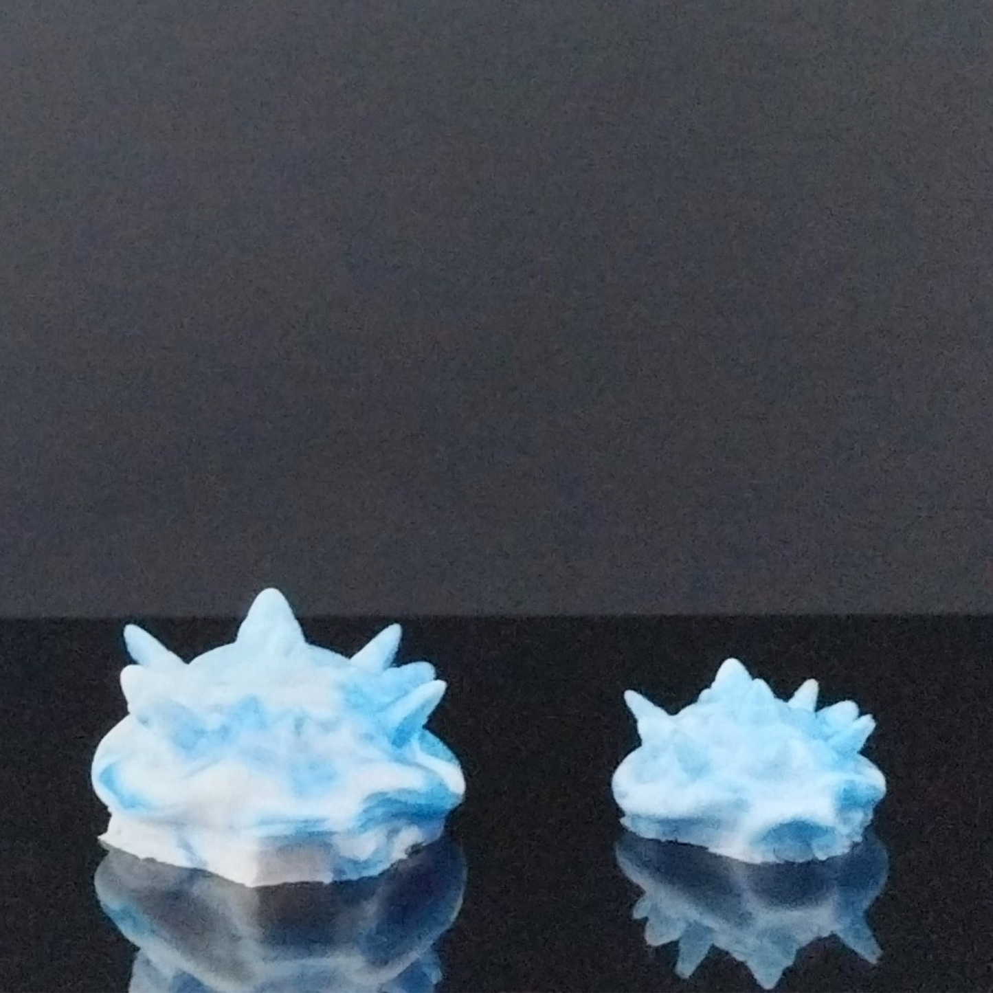 Dragon Turtle Shells- White and Blue - Mini Grinder - Set of 2 - 00-30 Firmness