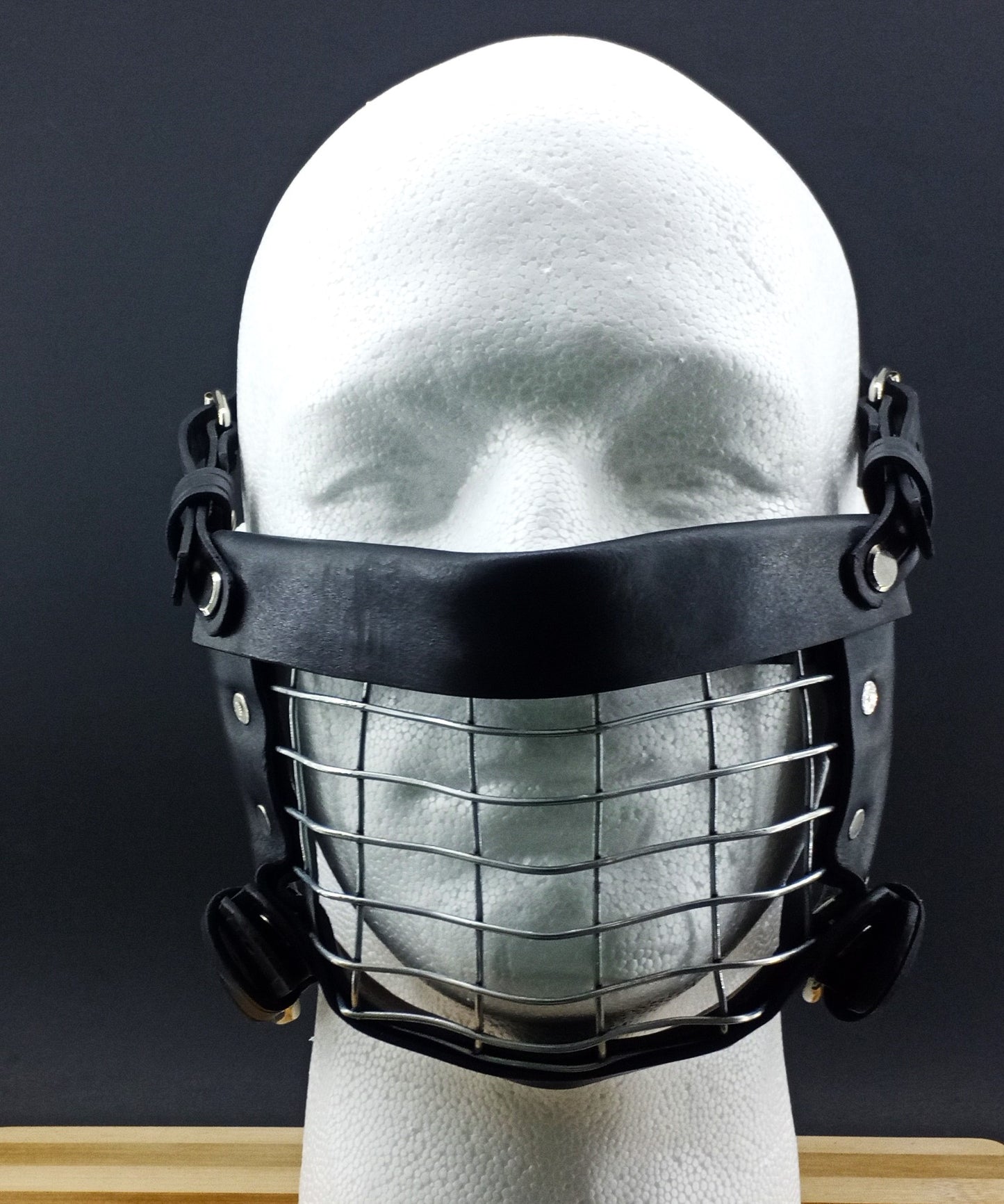 Leather Muzzle - Human Mask - Small Size