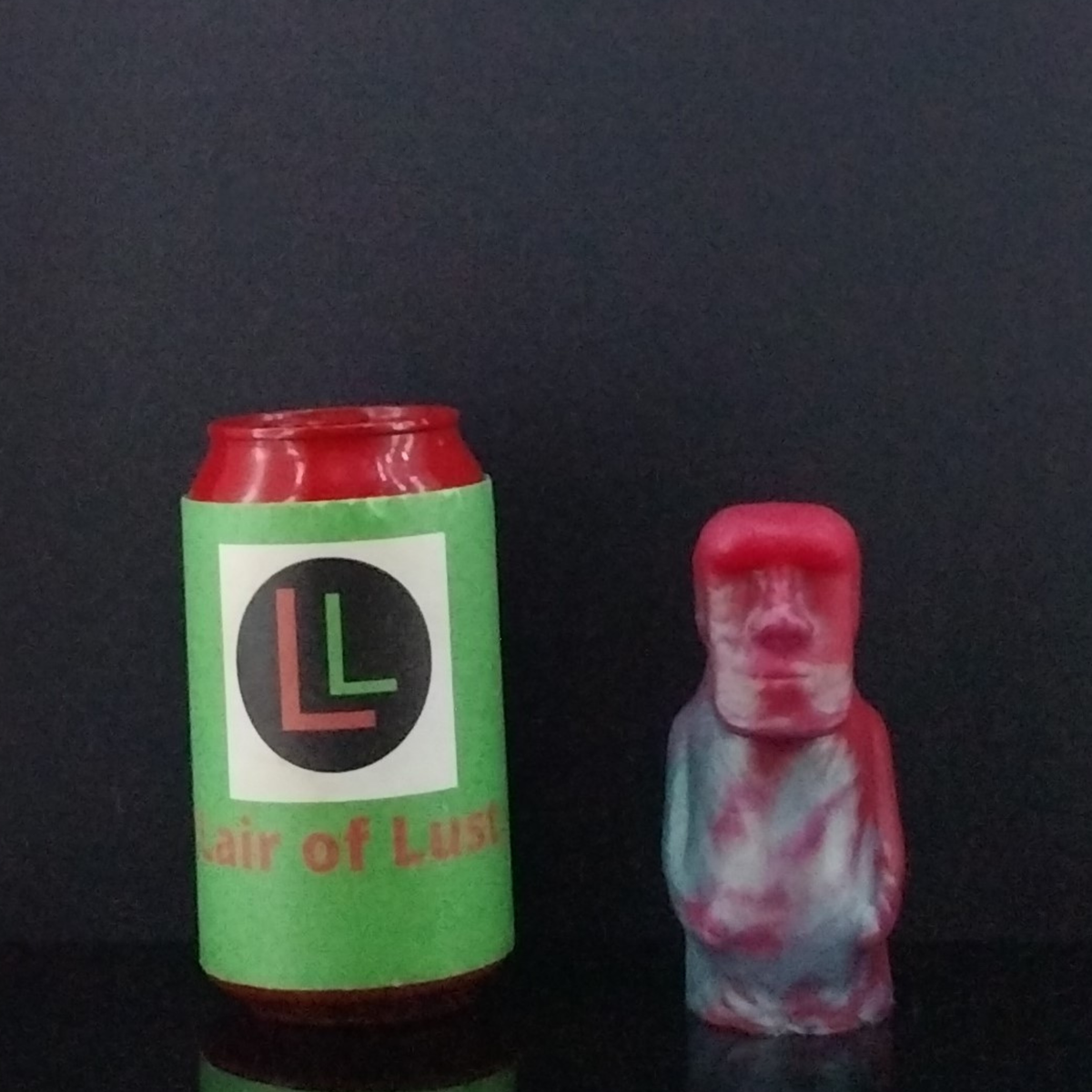 Moai - Mini Grinder - Squishy - Teal and Red Marble - 00-30 Firmness
