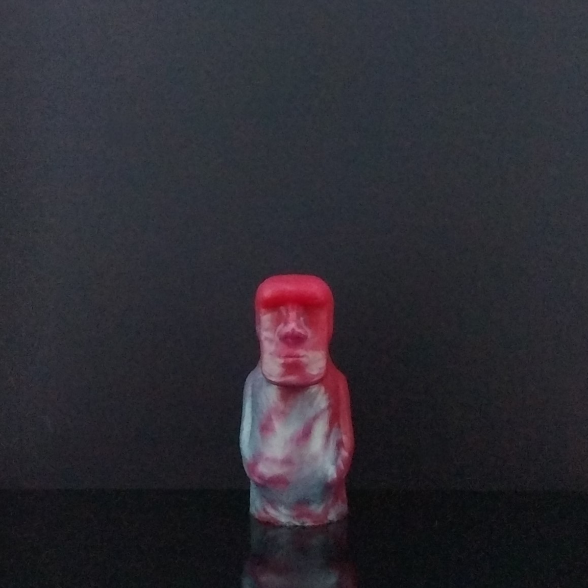 Moai - Mini Grinder - Squishy - Teal and Red Marble - 00-30 Firmness