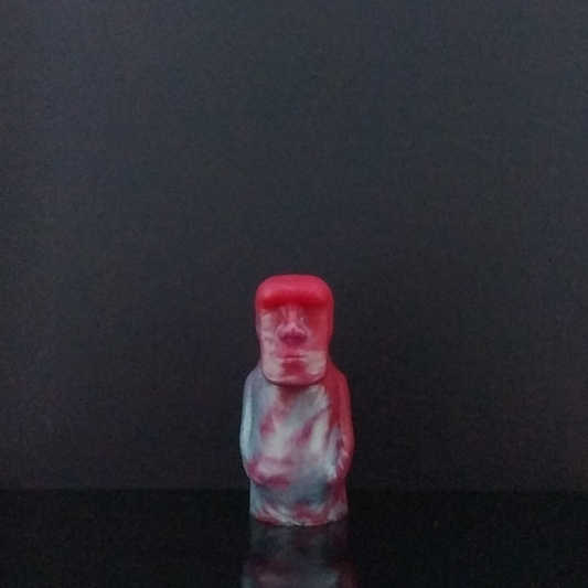 Moai - Mini Grinder - Squishy - Teal and Red Marble - 00-30 Firmness