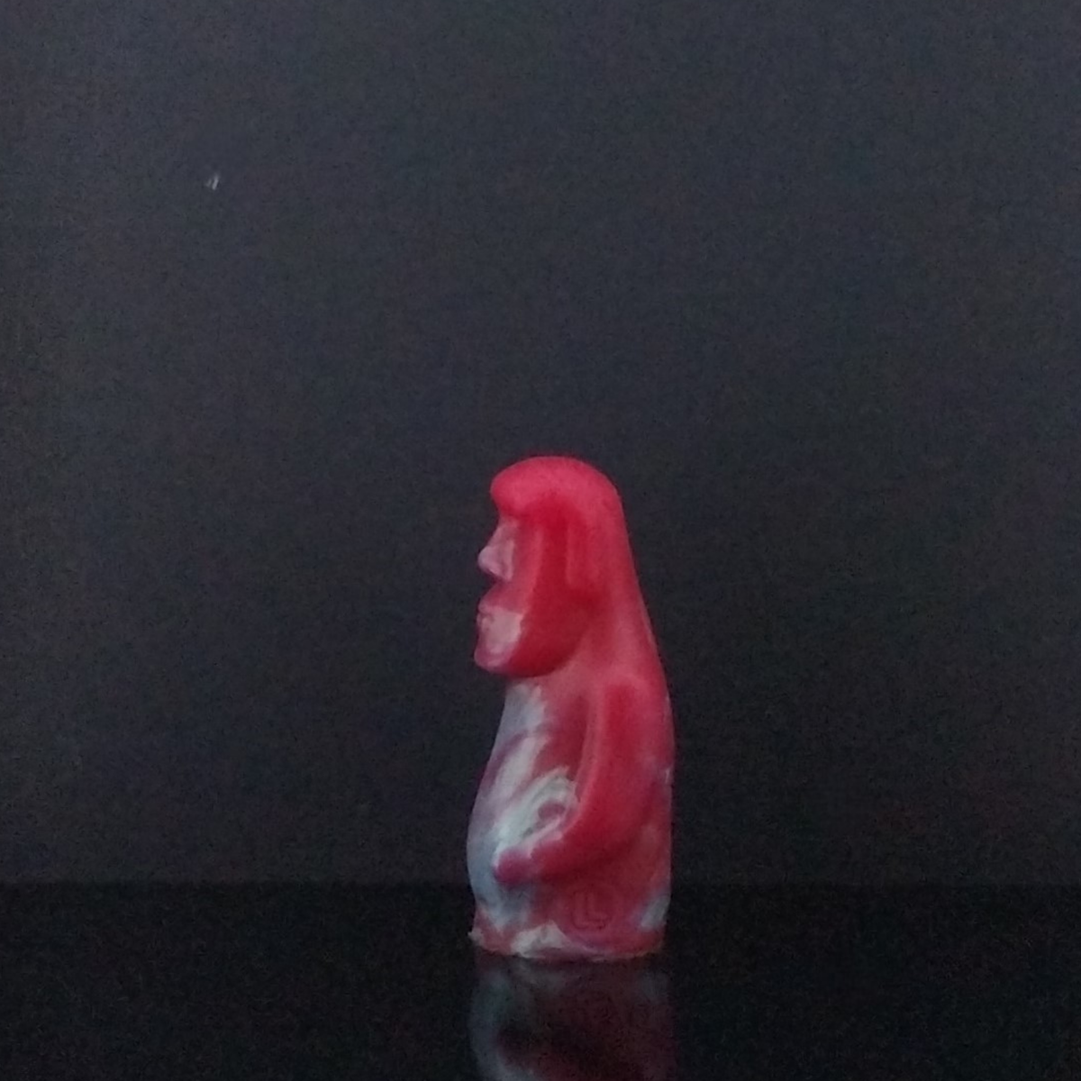 Moai - Mini Grinder - Squishy - Teal and Red Marble - 00-30 Firmness