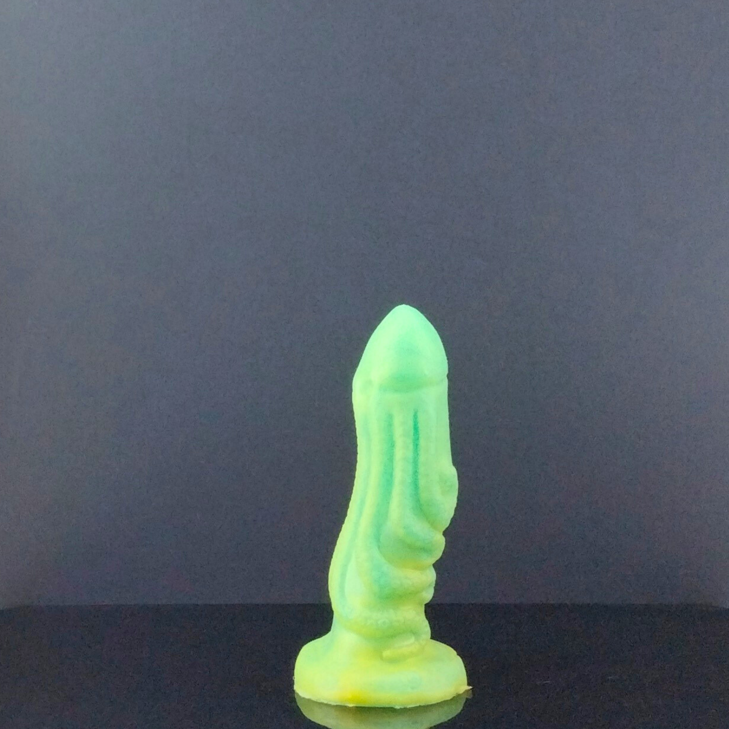 The Summoned One -  Cthulhu Themed - Dragon Dildo - Copper Highlight over Green - Small Size - 00-30 Firmness