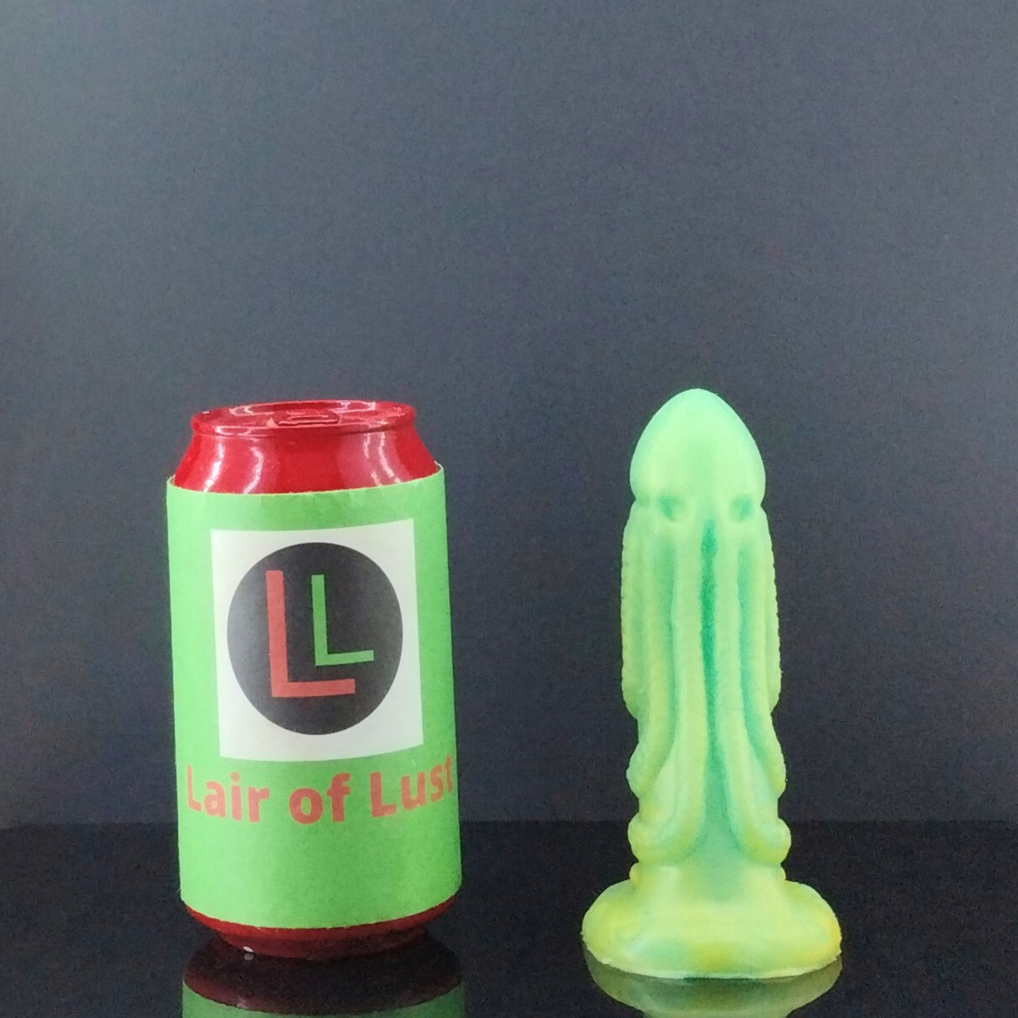 The Summoned One -  Cthulhu Themed - Dragon Dildo - Copper Highlight over Green - Small Size - 00-30 Firmness