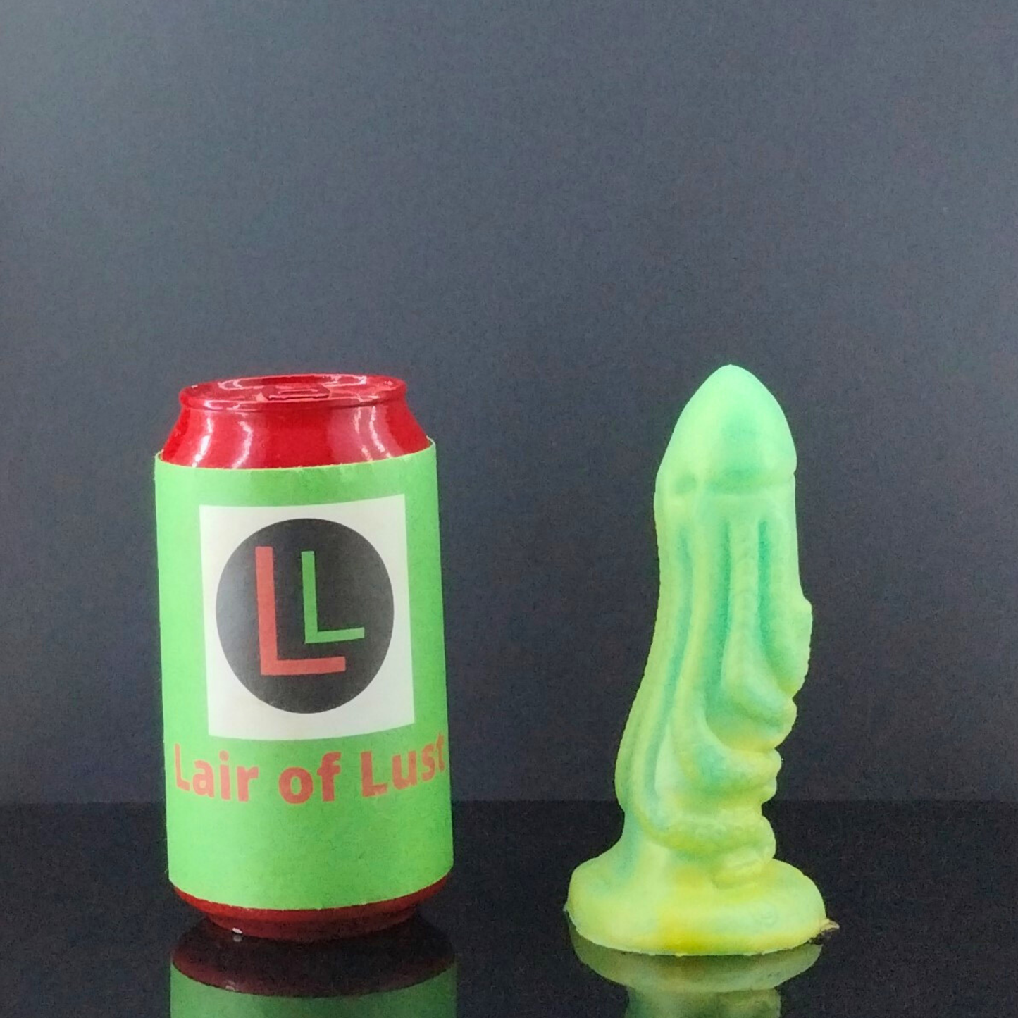 The Summoned One -  Cthulhu Themed - Dragon Dildo - Copper Highlight over Green - Small Size - 00-30 Firmness