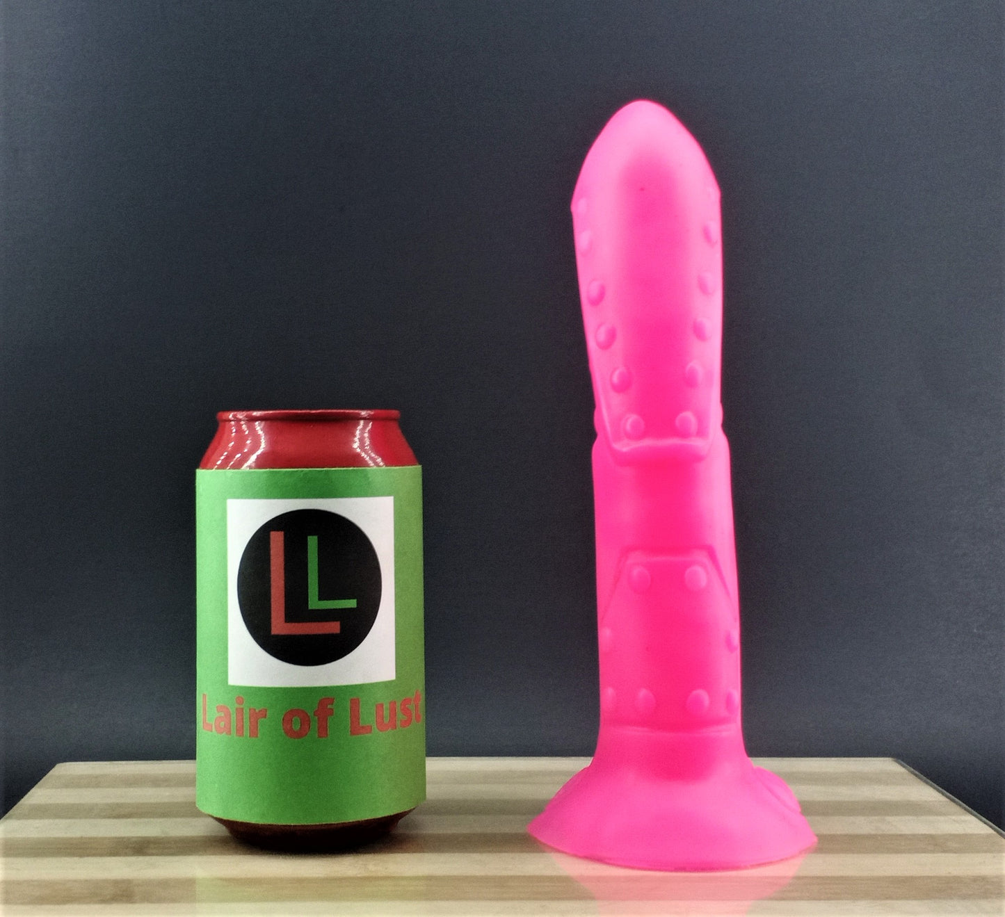 R 34 - Robot Dildo - Solid UV Pink - Flop - Pigment clumps