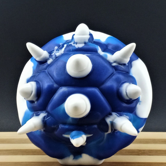 Dragon Turtle Shell Grinder - Blue Shell - GITD Spikes - 00-30 Firmness